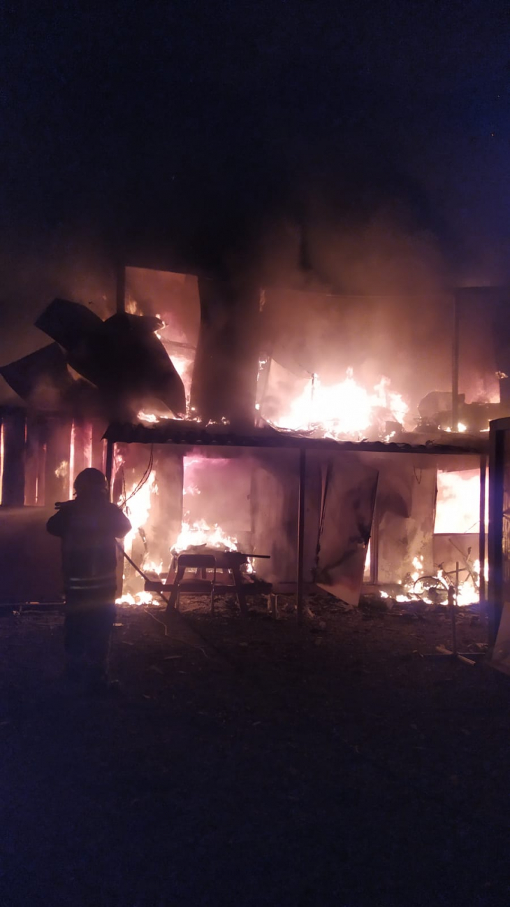 Fethiye'de iş yeri yangını